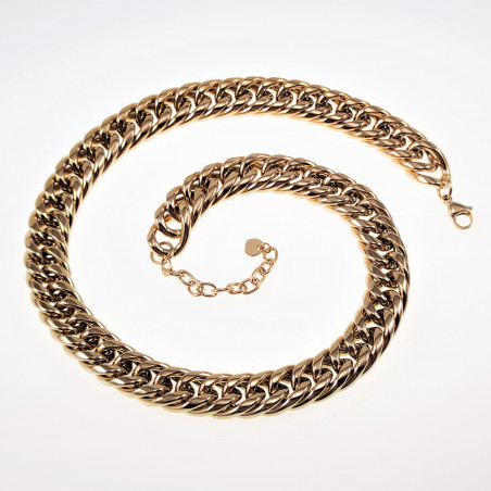 Gourmet Ketting Dames - Stalen Goud Kleur - 49cm Schakelketting