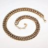 Gourmet Ketting Dames - Stalen Goud Kleur - 49cm Schakelketting