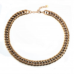 Gourmet Ketting Dames - Stalen Goud Kleur - 49cm Schakelketting