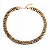 Gourmet Ketting Dames - Stalen Goud Kleur - 49cm Schakelketting