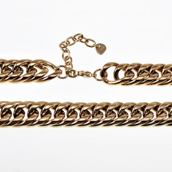 Gourmet Ketting Dames - Stalen Goud Kleur - 49cm Schakelketting
