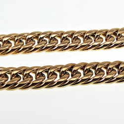 Gourmet Ketting Dames - Stalen Goud Kleur - 49cm Schakelketting