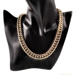 Gourmet Ketting Dames - Stalen Goud Kleur - 49cm Schakelketting