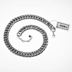 Gourmet Ketting Dames - Stalen Zilver Kleur - 49cm Schakelketting