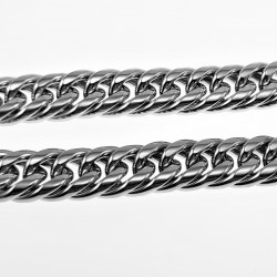 Gourmet Ketting Dames - Stalen Zilver Kleur - 49cm Schakelketting