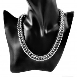 Gourmet Ketting Dames - Stalen Zilver Kleur - 49cm Schakelketting