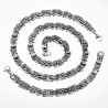 12mm ningsarmband Heren Stalen Zilver Kleur Vierkant Schakelketting