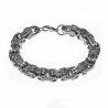 12mm ningsarmband Heren Stalen Zilver Kleur Vierkant Schakelketting