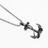 60cm Ketting + Matroos Anker Hanger unisex Roestvrij Stalen