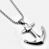 60cm x 3mm Jasseron Ketting + Ankerhanger Heren - RVS