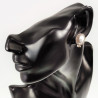 Ovale Clip-on Oorbellen Dames - Rosé Gold Plating - Oorclips met Parel - Zirkonia's - Geen Gaatjes