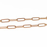 Paperclip Ketting met Tijgeroog Dames - Stalen Goudkleur - Schakelketting