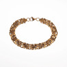 11mm Platte Koningsarmband - Stalen Goud Kleur - Schakelarmband