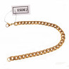 23cm x 8mm Cubaanse Armband Unisex Stalen Goud Kleur Schakelarmband