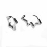 18mm x 14mm Ster Oorbellen Unisex - Stalen Zilverkleur - Orringen