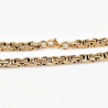 6mm Vierkant Koningsketting Heren - Verguld Roestvrij Staal - Schakelketting