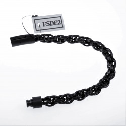 19mm Gevlochten Armband Heren Stalen PVD Coating Zwart Schakelarmband