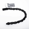 19mm Gevlochten Armband Heren Stalen PVD Coating Zwart Schakelarmband