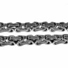 8mm Vierkante Koningsketting Heren - Stalen Zilverkleur - Schakelketting