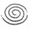 8mm Vierkante Koningsarmband - Stalen Zilver Kleur - Schakelarmband