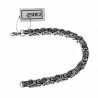 8mm Vierkante Koningsarmband - Stalen Zilver Kleur - Schakelarmband