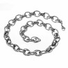 Grote Schakelsketting Dames - Stalen Zilverkleur - Halsketting - Collier