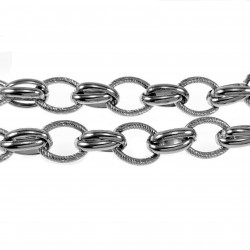 Grote Schakelsketting Dames - Stalen Zilverkleur - Halsketting - Collier