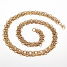 Brede Ketting Dames - Stalen Goudkleur - Schakelsketting - Halsketting - Collier