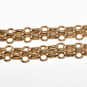 Brede Ketting Dames - Stalen Goudkleur - Schakelsketting - Halsketting - Collier