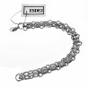 Brede Armband Dames - Stalen Zilverkleur - Schakelsarmband