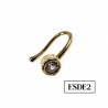 Fake Neuspiercing - Ronde Zirkonia - Goud Plated - Nep Neus piercing