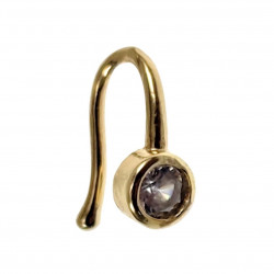 Fake Neuspiercing - Ronde Zirkonia - Goud Plated - Nep Neus piercing