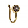 Fake Neuspiercing - Ronde Zirkonia - Goud Plated - Nep Neus piercing