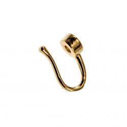 Fake Neuspiercing - Ronde Zirkonia - Goud Plated - Nep Neus piercing