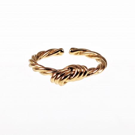 Knoop Ring Dames - Vriendschap en Liefde Symbool - RVS Goud Kleur