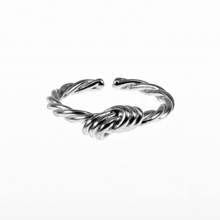 Knoop Ring Dames - Vriendschap en Liefde Symbool - RVS Zilver Kleur