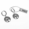 ∅14mm Oorringen met Levensboom - Stalen Zilver Kleur - Oorbellen Dames