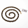 7mm Vierkant Koningsketting Heren - Stalen Zwarte PVD en Goudkleur - Schakelketting