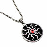 Medaillon Unisex Roestvrij Stalen Zilver Kleur Ronde Hanger met Zon
