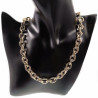 Halsketting Dames Stalen Goud Kleur Grote Schakels Ketting Collier