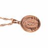 Ketting met Maagd Guadalupe Hanger - Rose Gold Plated Sieradenset