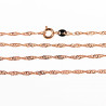 Ketting met Maagd Guadalupe Hanger - Rose Gold Plated Sieradenset