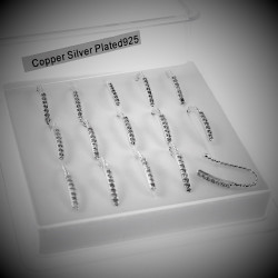 Fake Neuspiercing met Zirkonias Gedraaide U-vormig Plated