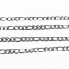 3mm Figaro Ketting Dames Heren Stalen Zilver Kleur Schakelketting