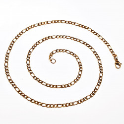 3mm Figaro Ketting Dames - Heren - Stalen Goudkleur - Schakelketting