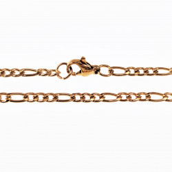 20cm x 3mm Figaro Armband Dames Heren - Verguld Stalen Schakelarmband