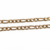 20cm x 3mm Figaro Armband Dames Heren - Verguld Stalen Schakelarmband