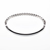 Kristal Bangle Dames - Armband met Cirkels - Stalen Zilverkleur