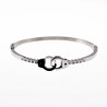 Handboei Bangle Dames - Stalen Zilver Kleur - Stijve Armband