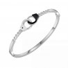 Handboei Bangle Dames - Stalen Zilver Kleur - Stijve Armband
